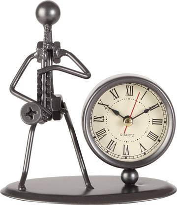 Justin Analog Black Clock