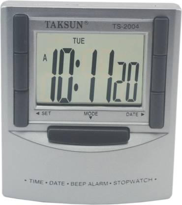 TAKSUN Digital Silver Clock