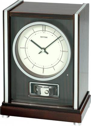 Rhythm Analog Brown Clock