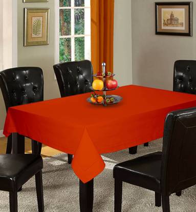 Lushomes Solid 6 Seater Table Cover