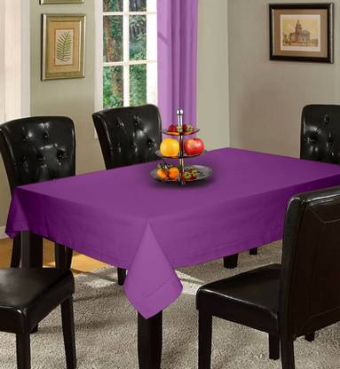 Lushomes Solid 6 Seater Table Cover