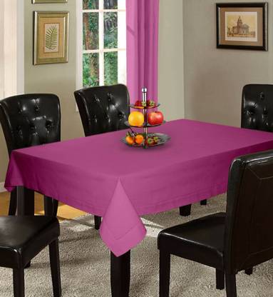 Lushomes Solid 6 Seater Table Cover