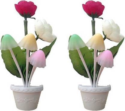 A To Z Traders Mushroom Flower LED Light with Color Changing Sensor Night Lamp