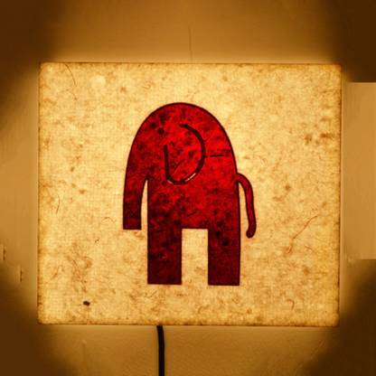 craftter Elephant Square Night Lamp