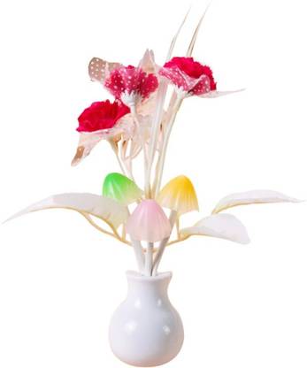 Bemoree Mushroom Automatic ON/OFF LED Sensor Color Changing Bed Lights Flower Night Lamp