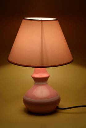 eCraftIndia Elegant Pink Table Lamp
