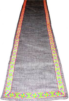 Sansar India Grey, Multicolor 183 cm Table Runner