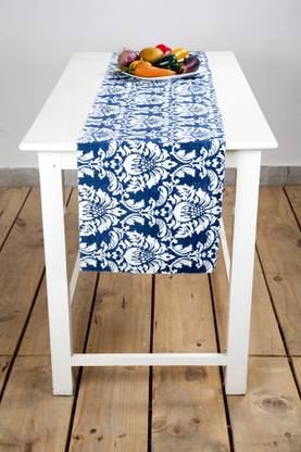 Ocean Collection Dark Blue, White 182.88 cm Reversible Table Runner