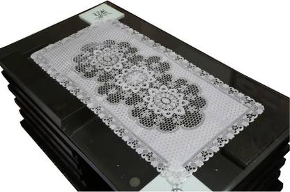 KUBER INDUSTRIES Silver 40 cm Table Runner
