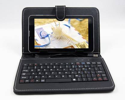 I Kall IK2 3G Calling Tablet with Keyboard 1 GB RAM 8 GB ROM 7 inch with Wi-Fi+3G Tablet (Black)