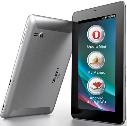 Celkon CT910+ HD 512 MB RAM 4 GB ROM 7 inch with 3G Tablet (Silver)