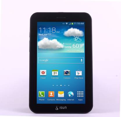 Isun ISN406 1 GB RAM 8 GB ROM 7 inch with 2G Tablet (Black)