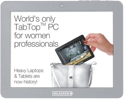 Milagrow with 3G Tablet (Silver/White)