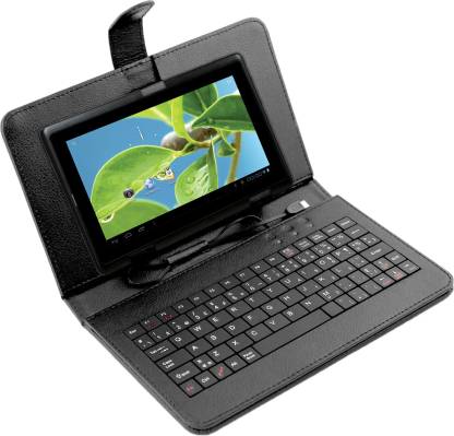 Datawind Vidya Tablet with Keyboard 512 MB RAM 4 GB ROM 7 inch with Wi-Fi Only Tablet (Black)