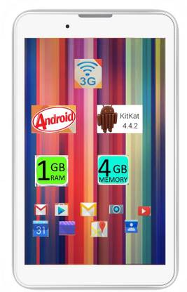 I Kall IK1 (1+8GB) Dual Sim Calling Table 1 GB RAM 8 GB ROM 7 inch with 3G Tablet (White)