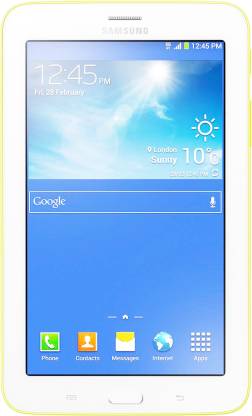 SAMSUNG Galaxy Tab 3 Neo - SM-T111NYKAINS 1 GB RAM 8 GB ROM 7 inch with Wi-Fi+3G Tablet (White and Yellow)