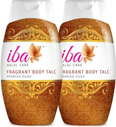 Iba Halal Care Fragrant Body Talc - Arabian Oudh (Pack of 2)
