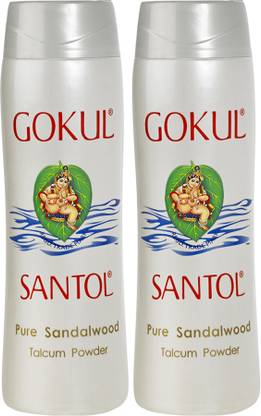GOKUL Pure Sandalwood Talcum Powder (Pack of 2)