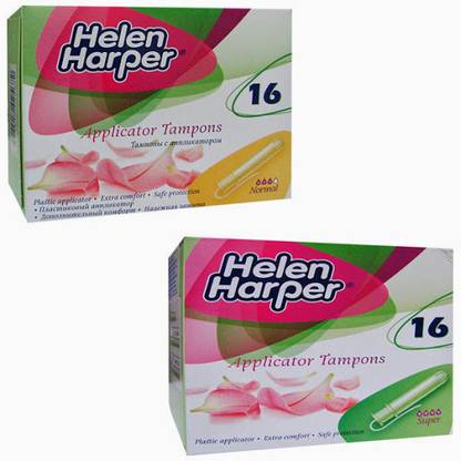 Helen Harper Super and Regular Applicator Tampons