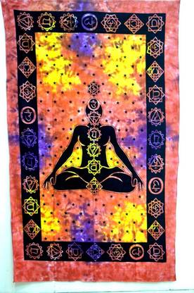 Aavaya Creation Yoga Chakra Pattern Hand Made Tapestry