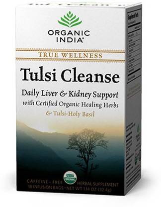 ORGANIC INDIA Tulsi Cleanse 18 TB Tulsi Herbal Infusion Tea Box