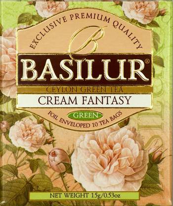 Basilur Cream Fantasy 10tbg Strawberry Green Tea Box