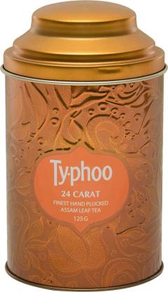 typhoo 24 Carat Finest Hand Plucked Assam Leaf Tea Tea Blend Tin