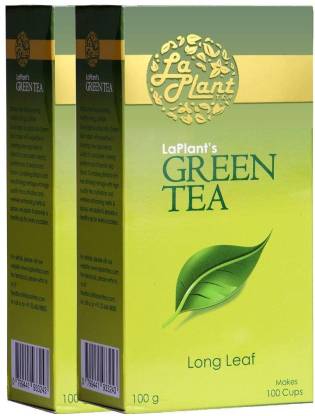 LaPlant Long Leaf - 200 gm (Pack of 2) Green Tea Box