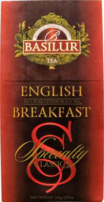 Basilur English Breakfast Packet Black Tea Box