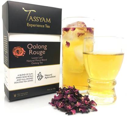 Tassyam Tassyam Oolong Rouge Tea Darjeeling Handmade 50 grams Rose Tea Box