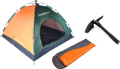 KOBALT Outdoor Adventure Camping Kit one minute setup Tent - For 4 Persons