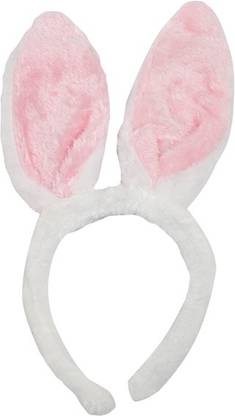 FUNCART White Bunny Ears Crown & Tiara