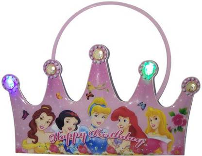FUNCART Three Princess Led Tiara Crown Crown & Tiara