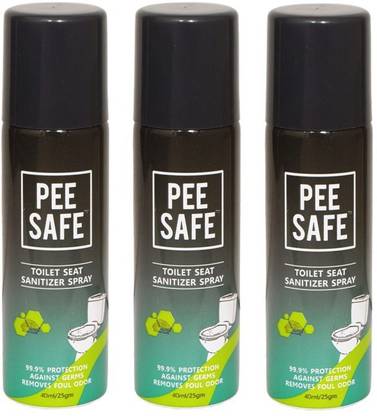 Pee Safe Toilet Seat Sanitizer Spray 40ml ( Pack of 3) Ocean Spray Toilet Cleaner