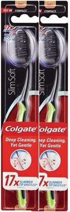 Colgate Slim Charcoal Black Soft Toothbrush