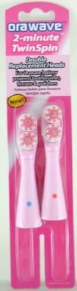 Orawave Orawave 2-minute Twinspin Double Replacement Brushes Extra Soft Toothbrush