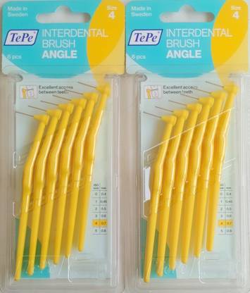 TePe Yellow ANGLE Interdental Soft Toothbrush