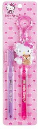 Sanrio Hello Kitty Set W/cap: Pink Soft Toothbrush