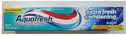 Aqua Fresh Pack of 2 Extra Fresh+Whitening Toothpaste 3.0oz Travel Size Toothpaste