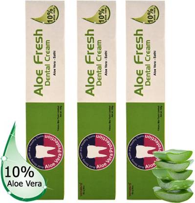 YETURU'S Aloe Fresh Dental Cream 100 gm (pack of 3no's) Toothpaste