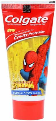 Colgate Kids - Spiderman (Bubble Fruit Flavour) Toothpaste