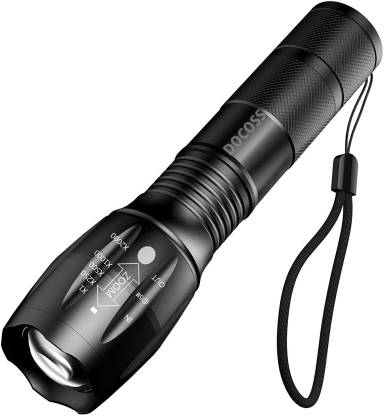 DOCOSS 5 Modes Portable Bright Waterproof Zoomable Focus Flashlight Torch -A5 Torch