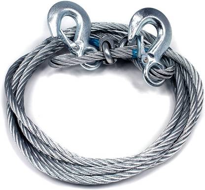 AUTO PEARL Car Auto Full Steel Tow Rope 2000kgs 6mm Heavy Duty 4Mtr For - Mahindra Xylo 4 m Towing Cable