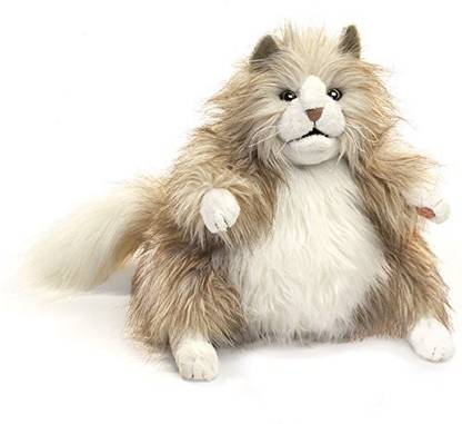 Folkmanis Fluffy Cat Hand Puppet  - 20 inch