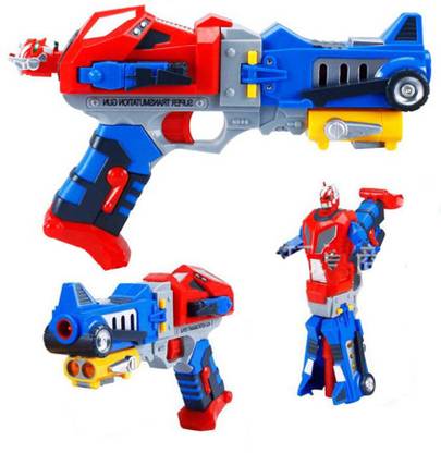 VAIBHAV Super Transmutation Gun - Soft Bullet Blaster Optimus Prime Gun To Robot Guns & Darts