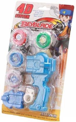 NEW PINCH BeyBlade 4 Pcs Set with Handle