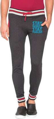 CAMPUS SUTRA Printed Men Grey Track Pants