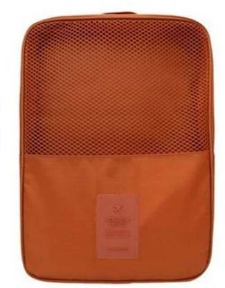 Swadec Shoes bag Pouch Zipper Nylon Organizer Handbag Underwer Storage Toiletry Handle - ORANGE Travel Toiletry Kit