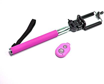 Acromax Selfie Stick with Bluetooth Remote for Blackberry 8520 (Gemini) Monopod