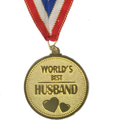 Atpata Funky World's Best HUSBAND Gold Medal Medal